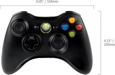 Actual product image Microsoft Xbox360 Wireless Controller for Windows (Xbox 360, PC)