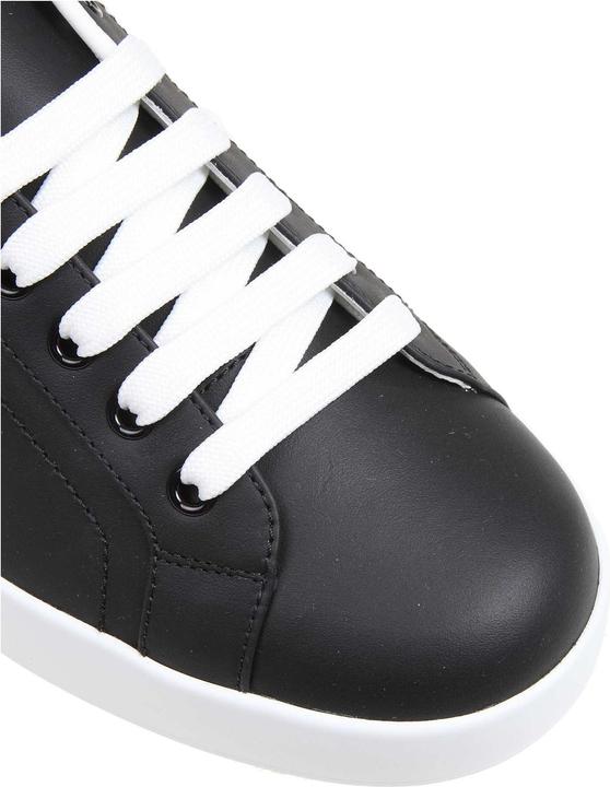 Actual product image Dolce & Gabbana portofino sneakers in black nappa calfskin (39)