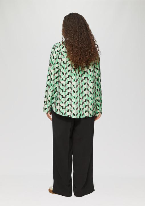 Produktbild s.Oliver Bluse Strukturierte Bluse mit All-over-Print (46)