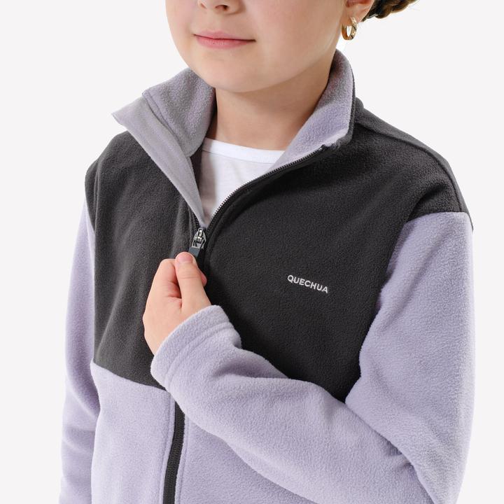 Actual product image Quechua Kids fleece jacket size 122-170 Hiking - MH500 Zip TW (6, 7, 8)