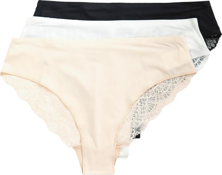 Immagine prodotto TruYou Slip brasiliani in confezione da tre con retro di pizzo (50, 52, confezione da 3)