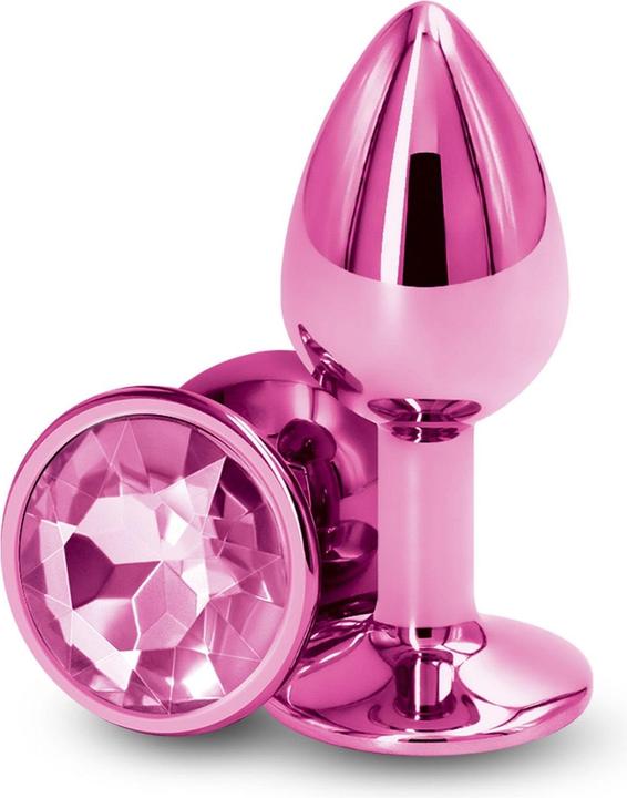 Produktbild NS Novelties Plug bijou aluminium chromé rose S
