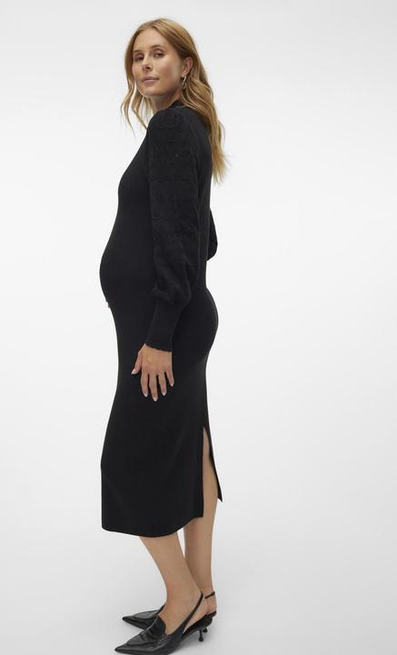 Image du produit Vero Moda Maternity Coupe ajustée Haut fermé Manches ballon Robe midi Robe en maille (XS)