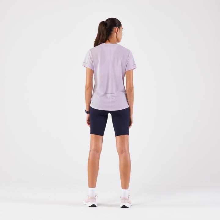 Actual product image Kiprun Women's breathable short-sleeved running shirt - Run 500 Dry mauve (XXL)