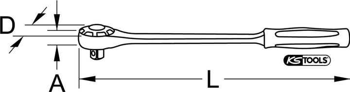 Produktbild KS Tools 3/4" Umschaltknarre (3/4")