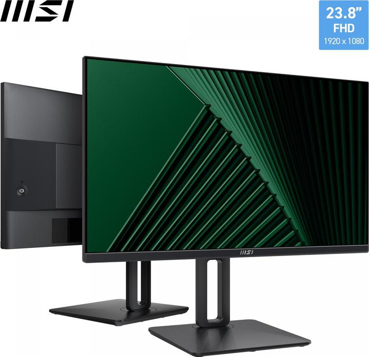 Image du produit MSI MON 23,8IPS H/DP/V 100HZ PIVOT MM PRO MP245PG 1MS 16:9 EPEAT PIVOT BK (1920 x 1080 pixels, 23.80")