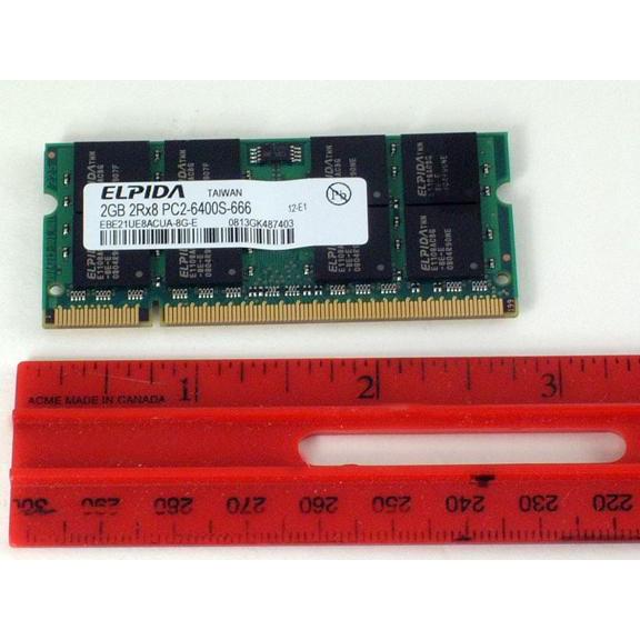 HP MEM 2GB PC2-6400 800DDR 1 (1 x 2GB, 800 MHz, DDR4-RAM, SO-DIMM), RAM