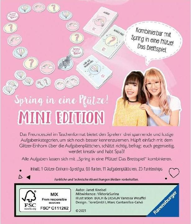 Produktbild Ravensburger Spring in eine Pfütze. Mini Edition (Deutsch, 2 - 6 Spieler)