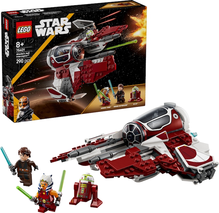 Actual product image LEGO Ahsokas Jedi Interceptor (75401, LEGO Star Wars)