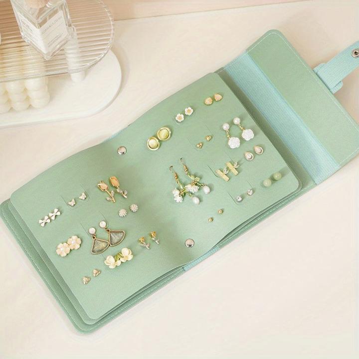 Produktbild Only-Bags.Store Schmuckaufbewahrungstasche, Multifunktionale tragbare Ohrring-Aufbewahrungstasche