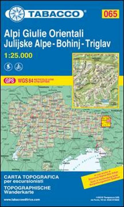 Produktbild Tabacco Wandern 1 : 25 000 Alpi Giulie Orientali-Bohinj-Triglav