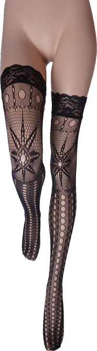 Actual product image Levee Star stay up stockings, colour 399 black, size 44-46 (44 - 46)