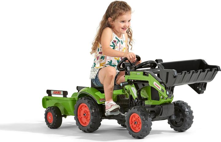 Actual product image Falk Toys Claas tractor + trailer L