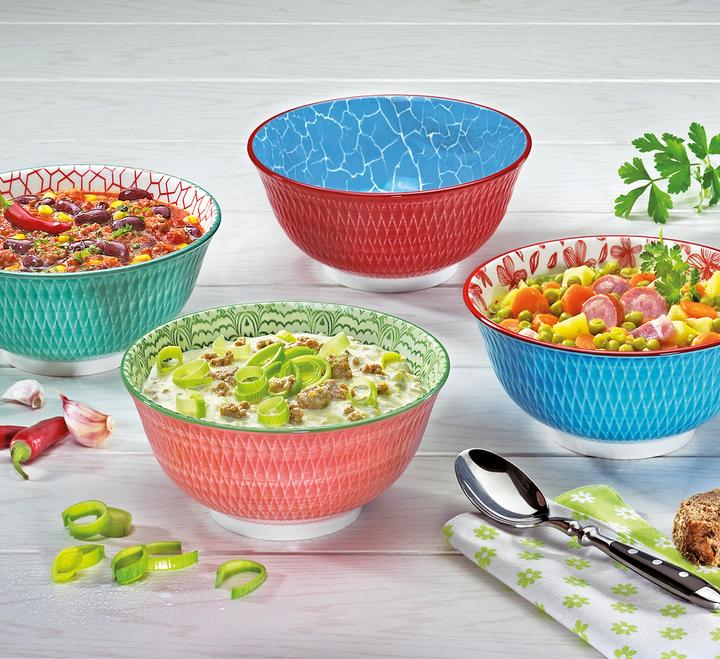 Produktbild Cilio Bowl Amici Rauten Porzellan 850 ml ø 18x8 cm (18 cm, 0.85 l, 1 x)