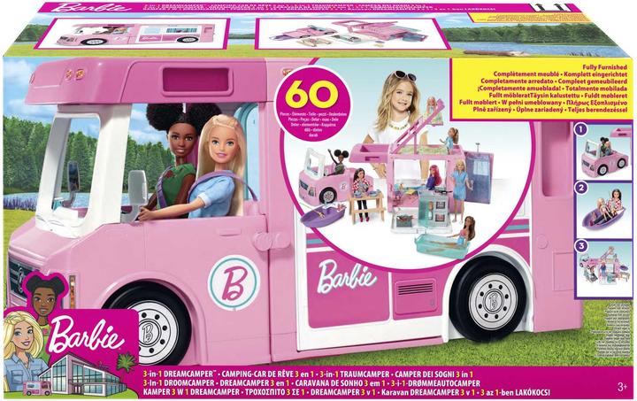 Produktbild Barbie 3-in-1 Super Abenteuer-Camper mit Zubehör