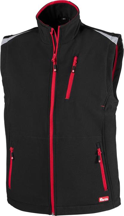 Produktbild Magni FORTIS Herren Weste/Arbeitsweste 24 schwarz/rot Gr.M (M)