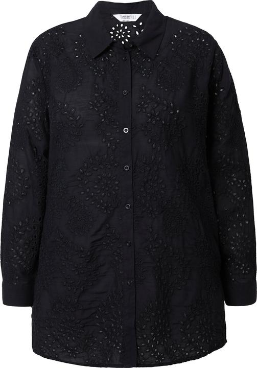 Actual product image Angel of Style Bluse, A-Linie, Lochstickerei, Langarm (48)