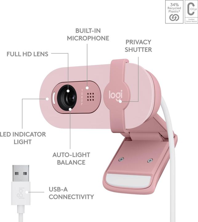 Actual product image Logitech Brio 100 (2 Mpx)
