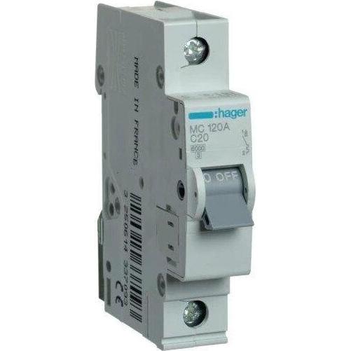 Hager Leistungsschalter 1P C 20A 6kA AC MCN120E (MCN120E)