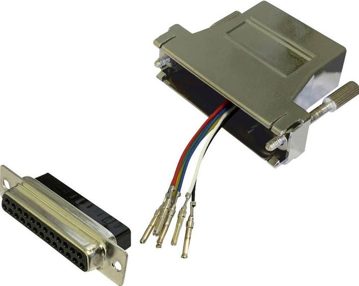 Actual product image BKL Electronic 10121126 Adapter D-SUB socket 25-pin - RJ12 socket 1 pc. single