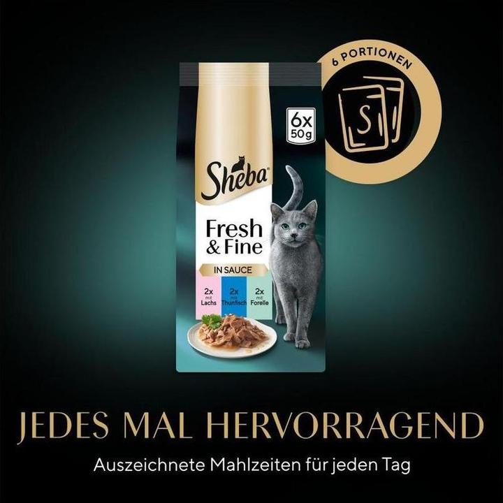 Immagine prodotto Sheba Fresh&Fine 6, Lachs,Thunf.,Forelle (Adulto, 6 pz., 300 g)