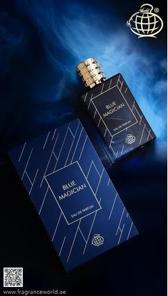 Actual product image Ameer Al Oud Fragrance World Blue Magician 100 Ml Eau De Parfum (Eau de parfum)
