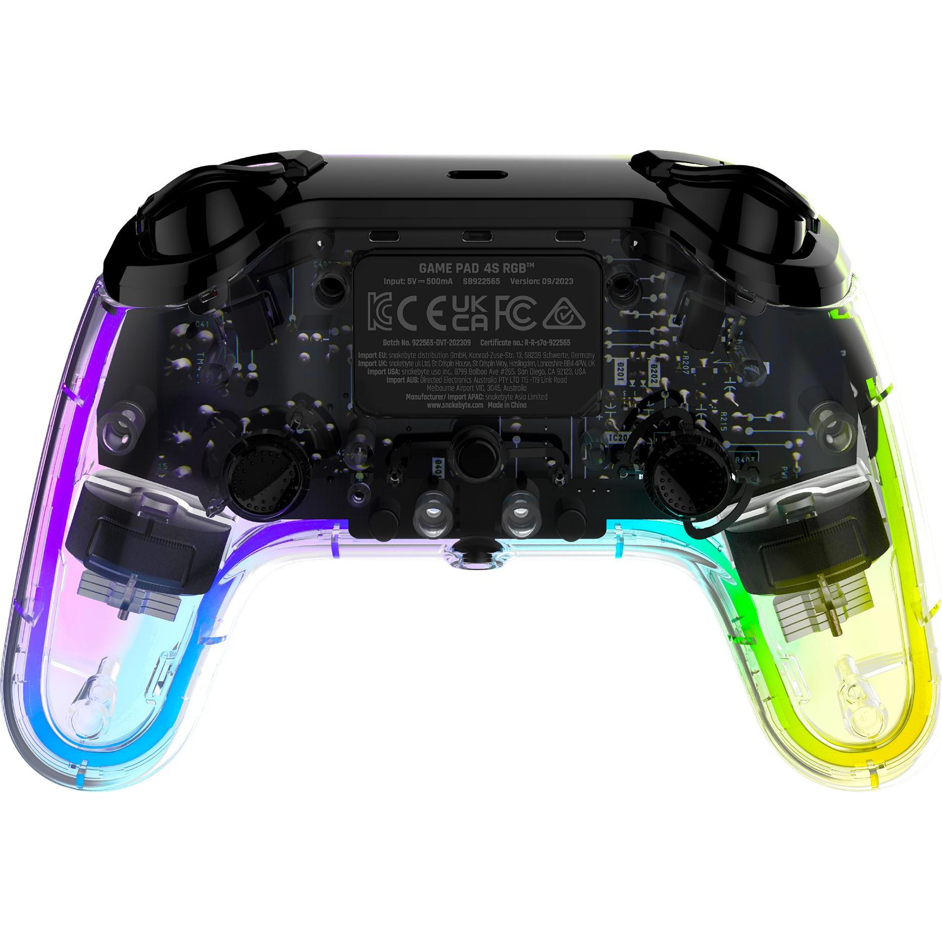Thumbnail - Snakebyte Game Pad Playstation 4 RGB (PS4), Gaming Controller, Transparent