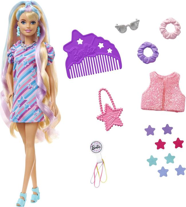 Actual product image Barbie Totally Hair Doll in Star Look