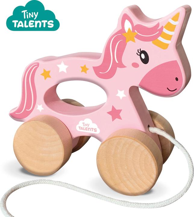 Actual product image Ses Unicorn 2 in 1 wooden pull-along toy