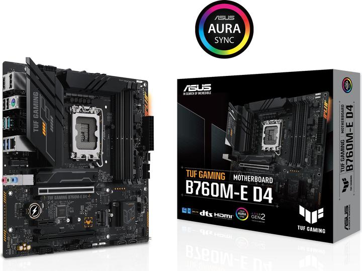 Produktbild ASUS TUF GAMING B760M-E D4 (LGA 1700, Intel B760, mATX)