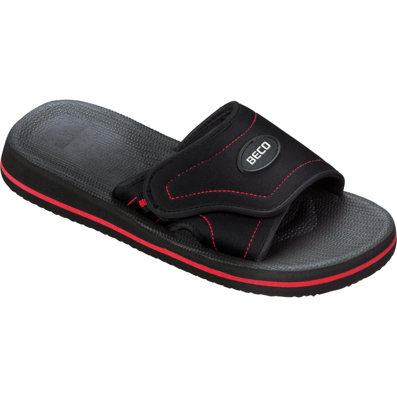Beco, Herren, Hausschuhe, Beermann GmbH Slipper, unisex Standard rot/schwarz 37, Rot, (37)