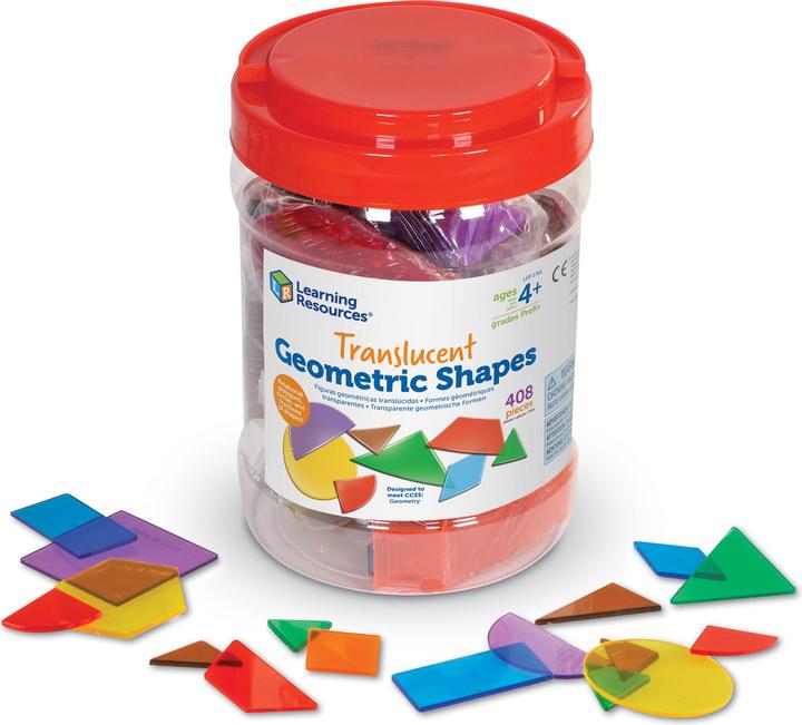 Actual product image Learning Resources Transparente Geometrie-Formen-Set
