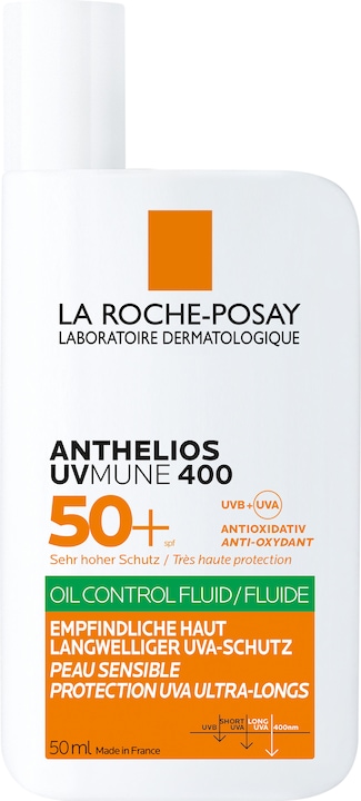 Immagine prodotto La Roche Posay Fluido antiolio Anthelios UV Mune (Crema solare viso, SPF 50+, 50 ml, 49 g)
