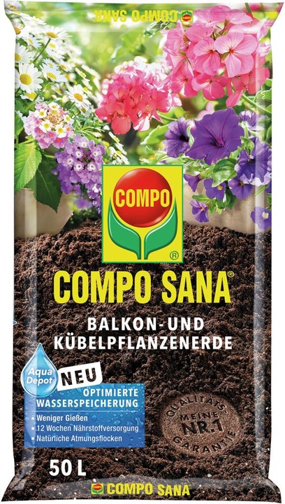 Actual product image Compo Balcony and potted plant soil 50 litres (50 l)