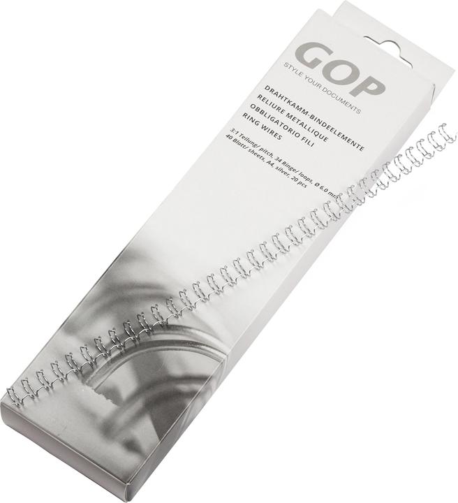 GOP Drahtkamm-Bindeelemente 3:1 A4