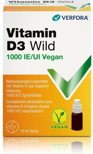 Image du produit Wild Pharma Vitamine D3 Wild Spray 1000 IE végétalien (Spray, 52 g)