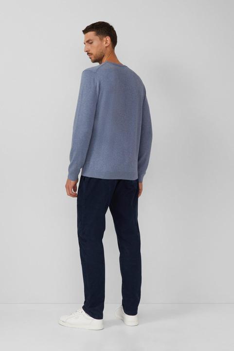 Produktbild s.Oliver Strickpullover Baumwollpullover mit Logo-Stickerei (M)