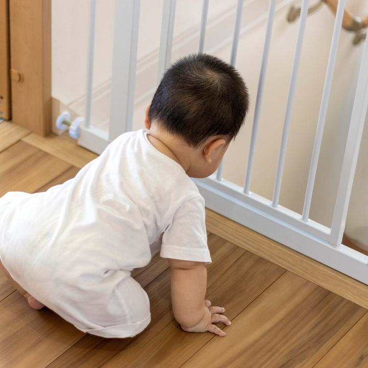 Immagine prodotto Wiltec Cancello per scale regolabile Toboli 75-82 cm Cancello di sicurezza per porte