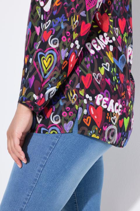 Actual product image Angel of Style Tunic, coloured heart pattern, long sleeves (54)