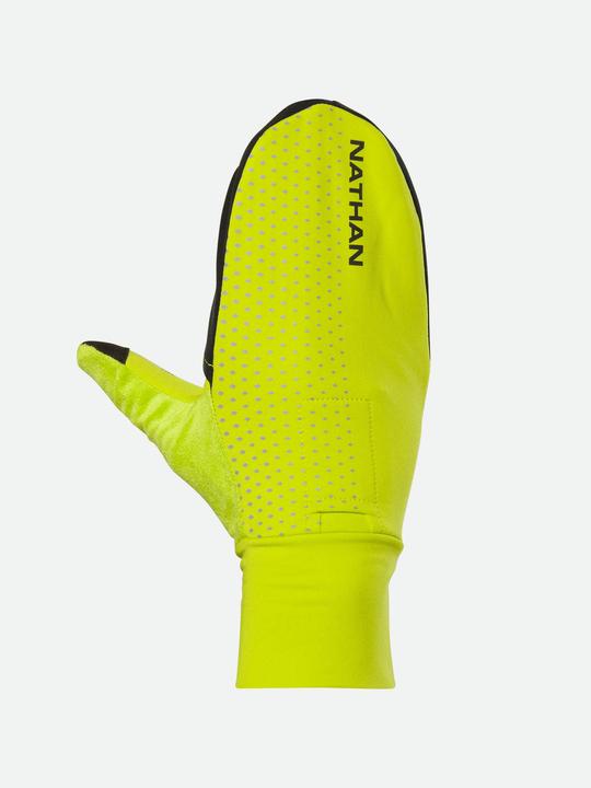 Actual product image Nathan Hyper Night Reflective Convertible Mitt Glove running gloves (S)