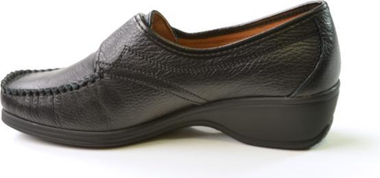 Immagine prodotto Stile Di Vita Mocassin En Cuir Graine Avec Velcro, Talon Compense (38)