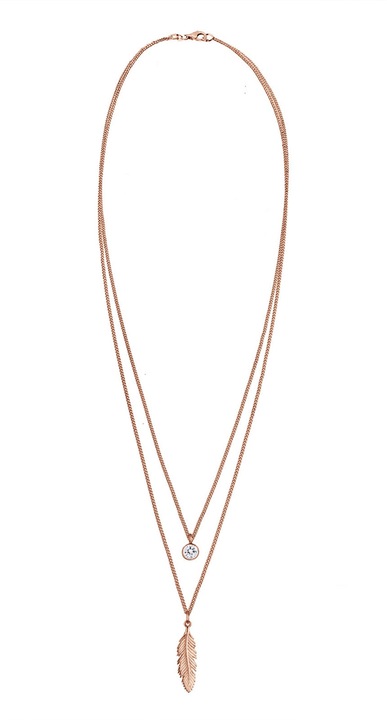 Immagine prodotto Elli Boho, Piuma, Strato, Collana Solitario (Argento 925, Cristallo di vetro, 45 cm)