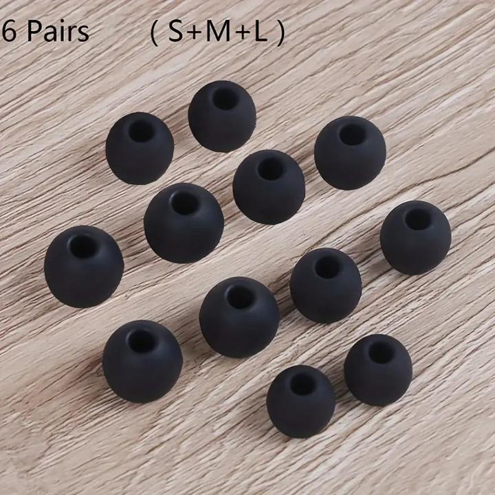 Actual product image Cbx 6 Paare universelle Silikon-Ohrstöpsel für In-Ear-Kopfhörer in drei Grössen