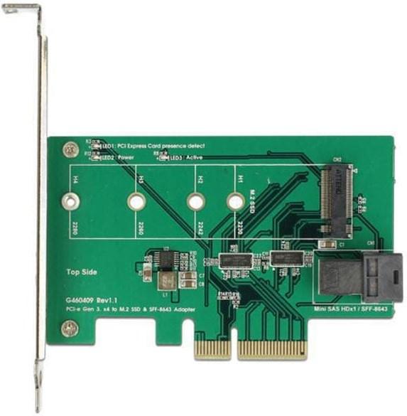 Produktbild Delock PCI-Express-x4 Kontroller,Low Profil