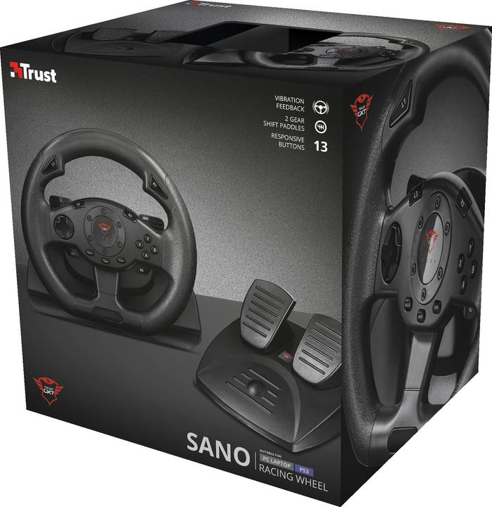 Produktbild Trust GXT 580 Vibration Feedb. Racing Wheel (PC, PS3)