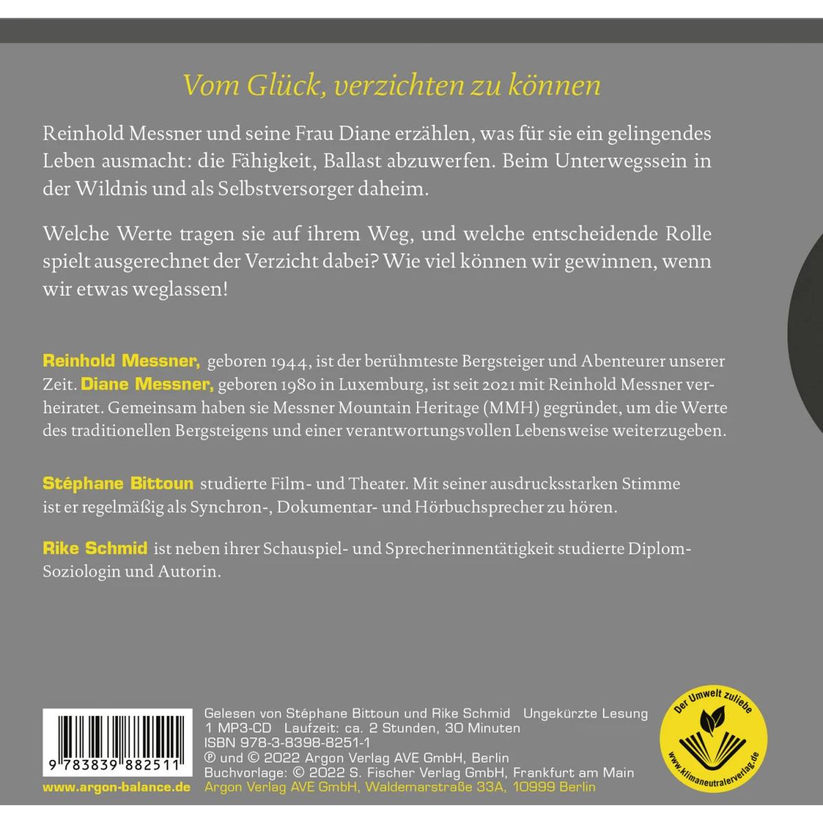 Thumbnail - Sinnbilder, Hörbücher von Reinhold Messner, Diane Messner