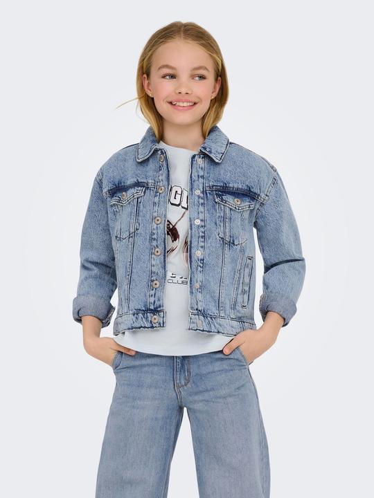 Immagine prodotto Only Cappuccio con coulisse Polsini con bottone Spalla bassa Giacca Giacca in denim (140)