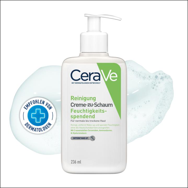 Actual product image CeraVe Cream-to-Foam (Cleansing Foam, 236 ml)