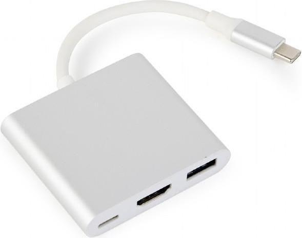 Gembird A-CM-HDMIF-02-SV (USB-C, 3 Ports)