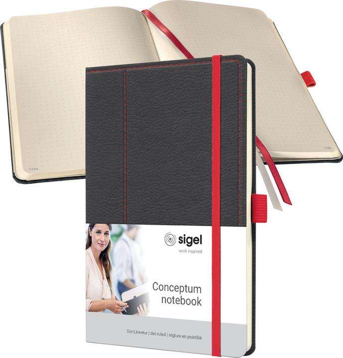 Actual product image Sigel Notebook Conceptum Hardcover - Design Casual (13.5 x 20.3 cm, Dotted, Hardcover)